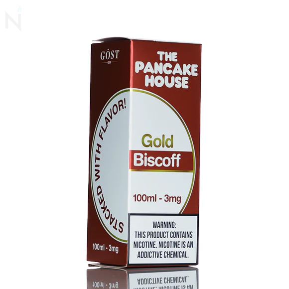 Pancake House E-Liquid - Gold Biscoff - 100ml - Image 3