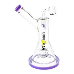 10″ Dopezilla Basilisk Dab Rig – Milky Purple