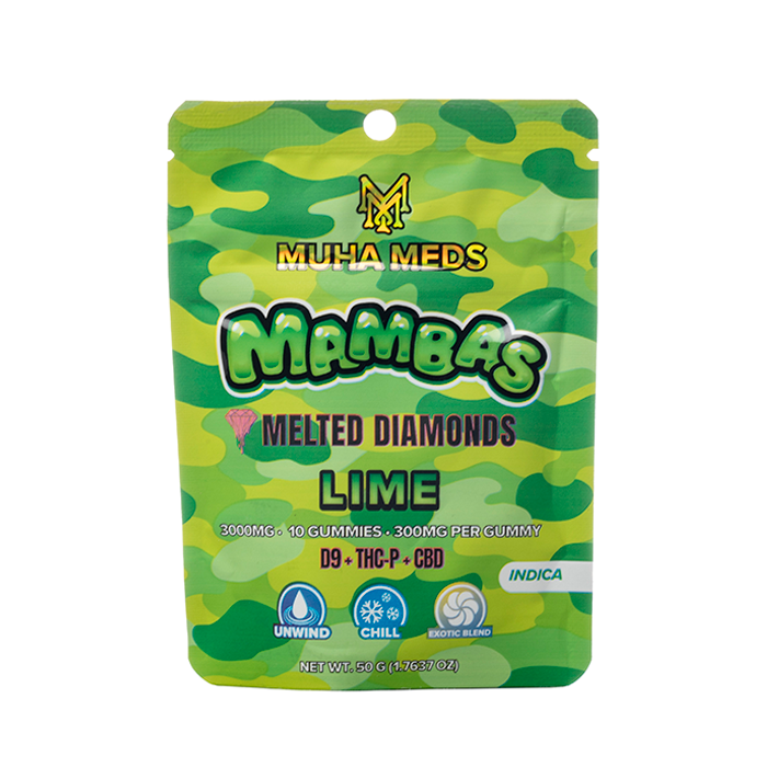 MUHA MEDS MELTED DIAMONDS MAMBA GUMMIES 3000MG - Image 3