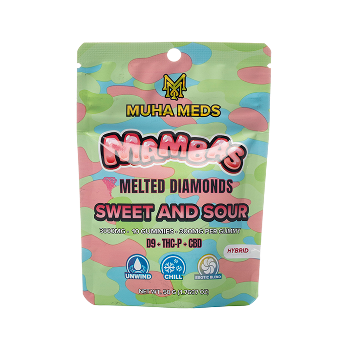 MUHA MEDS MELTED DIAMONDS MAMBA GUMMIES 3000MG - Image 4